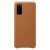 Samsung Galaxy S20 Leather Cover - Brown