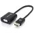 Alogic Elements 20cm DisplayPort to VGA Adapter  Male to Female  Black  Commercial Packaging