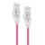Alogic 0.30m Pink Ultra Slim Cat6 Network Cable UTP 28AWG - Series Alpha