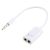 Microtech Headphone / Microphone Splitter Cable for 3.5mm connector