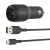 Belkin BoostCharge Dual USB-A Car Charger 24W + USB-A to Micro-USB Cable - 1m, Black