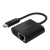Belkin USB-C to Ethernet with 60W Charge Adapter - Black
