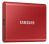 Samsung 500GB Portable SSD T7 Solid State Disk - Metallic Red USB3.2, Type-C, R/W(Max) 1,050MB/s, Aluminium Case