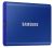 Samsung 2000GB (2TB) Portable SSD T7 Solid State Disk - Indigo Blue USB3.2, Type-C, R/W(Max) 1,050MB/s, Aluminium Case