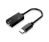 Generic USB type-c to 4Pole 3.5mm Adaptor with Type-C Charge Port 10cm - Black