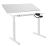 Brateck S03-22D 2-Stage Single Motor Electric Sit-Stand Desk Frame With Button Control Panel - White (with TP18075 White Colour Desk Board)