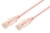 Comsol 0.5m 10GbE Ultra Thin Cat 6A UTP Snagless Patch Cable LSZH (Low Smoke Zero Halogen) - Salmon Pink