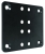 Atdec Rail to pole collar attachment plate - Black
