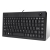 Adesso Mini Trackball keyboard - Black Built-in Optical Trackball, Compact Size, Quiet Membrane Keys Switch, 800DPI, USB