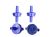 Aquabuy 2 x Air line none-return valves - Flat check valves  Blue