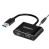 Simplecom DA316A USB to HDMI + VGA Video Card Adapter with 3.5mm Audio - Black