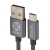 Moki Micro USB to USB SynCharge Braided Cable - 10cm, Silver