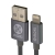 Moki Lightning to USB SynCharge Braided Cable - 90cm, Gun Metal