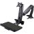 Startech Mounting Arm for Monitor, Keyboard - Black - TAA Compliant - Yes - 1 Display(s) Supported - 86.4 cm (34