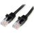 StarTech.com 1m Category 5e Network Cable for Network Device - 1 - First End; 1 x RJ-45 Male Network - Second End; 1 x RJ-45 Male Network - Patch Cable - Gold Plated Contact - CM - 24 AWG - Black