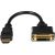 StarTech.com 20.32 cm DVI/HDMI Video Cable for Video Device, Monitor, Notebook - First End; 1 x HDMI Male Digital Audio/Video - Second End; 1 x DVI-D Female Digital Video - Shielding - Black