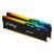 Kingston 32GB (2x16GB) 6000MT/s DDR5 RAM - CL40 - FURY Beast RGB