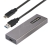 StarTech.com USB-C 10Gbps to M.2 NVMe or M.2 SATA SSD Enclosure, Tool-free M.2 PCIe/SATA SSD Aluminum Enclosure, USB-C & USB-A Host Cables