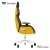 Thermaltake ARGENT E700 Real Leather Gaming Chair - Sanga Yellow Ergonomic Real Leather, Aluminum, Metal, 4D Adjustable Armrests, Wire-control mechanism, PU Material, High Density Molded Foam