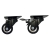 LeaderTab 2` PP Rack Wheels 2x With Brakes & 2x Without Brakes - Pack of 4 Wheels Total