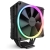 NZXT T120 RGB CPU Air Cooler with RGB - Black Intel 1700/115X/1200, AMD AM5/AM4, 120mm Fan, 13.94-50.18CFM, Fluid Dynamic Bearing, 17.2-27.5dBA