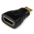 Startech Mini HDMI to HDMI Adapter - 4K High Speed HDMI Adapter - 4K 30Hz Ultra HD High Speed HDMI Adapter - HDMI 1.4 - Gold Plated Connectors - UHD Mini HDMI Adapter 4K - Black