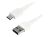 Startech 1m USB A to USB C Charging Cable - Durable Fast Charge & Sync USB 2.0 to USB Type C Data Cord - Rugged TPE Jacket Aramid Fiber M/M 3A White - Samsung S10, iPad Pro, Pixel