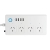 Brilliant Smart WiFi Powerboard with USB Chargers, 4xUSB, 240VAC, 2100mA 5V, 1.4m, White