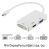 Astrotek 3 in 1 Thunderbolt Mini DP DisplayPort to HDMI DVI VGA Hub Adapter Converter Cable for MacBook Air Mac Mini Microsoft Surface Pro 3/4/5