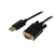 Startech 15ft (4.6m) DisplayPort to VGA Cable - Active DisplayPort to VGA Adapter Cable - 1080p Video - DP to VGA Monitor Cable - DP 1.2 to VGA Converter - Latching DP Connector