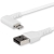Startech 3ft (1m) Durable USB A to Lightning Cable - White 90 ° Right Angled Heavy Duty Rugged Aramid Fiber USB Type A to Lightning Charging/Sync Cord - Apple MFi Certified - iPhone