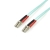 Startech Fiber Optic Cable - 10 Gb Aqua - Multimode Duplex 50/125 - LSZH - LC/LC - 3 m~3m (10ft) LC/UPC to LC/UPC OM3 Multimode Fiber Optic Cable, Full Duplex 50/125 µm Zipcord Fiber, 100G Networks, 