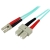Startech .com 5m (15ft) LC/UPC to SC/UPC OM3 Multimode Fiber Optic Cable, Full Duplex 50/125 µm Zipcord Fiber, 100G Networks, LOMMF/VCSEL, <0.3dB Low Insertion Loss, LSZH Fiber Patch Cord