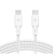 Belkin BOOSTCHARGE 2M USB-C TOUSB-C 2.0 BRAIDED CABLE 100W,  WHITE, 2 YRS, 2-PACK