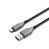 Cygnett Armoured USB-C to USB-A (2.0) Cable (1M) - Black (CY4681PCUSA), 3A/60W, Braided, 480Mbps Transfer, Fast Charge,Best for Laptop