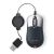 Belkin Retractable USB Mini Travel Mouse - Silver/Black