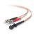 Belkin Multimode Duplex Fiber Patch Cable 62.5/125mm, ST-MTRJ - 1M