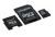 Kingston 8GB Micro SDHC Card - Class 4With Mini-SD, SD Adapters