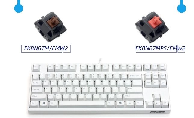 FKBN87M/EMW2 | Filco Majestouch 2 Filco Hakua White TenKey-less