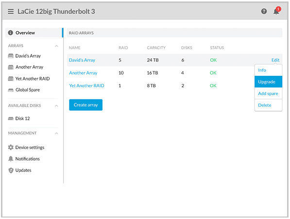 lacie desktop manager