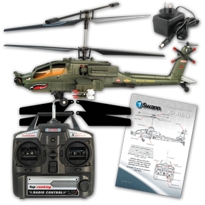 Swann Air Attack Remote Control Helicopter - Up to 30M Range, 3D Multi ...