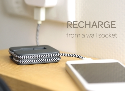 RECHARGE from a wall socket