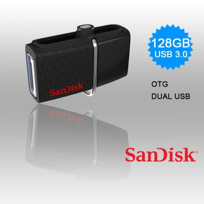 Sandisk 128gb Otg Ultra Dual Pen Drive Usb 3 0 Sddd2 128g Techbuy Australia