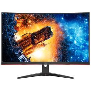 Aoc Cq32g2e Curved Monitor Black Red Techbuy Australia