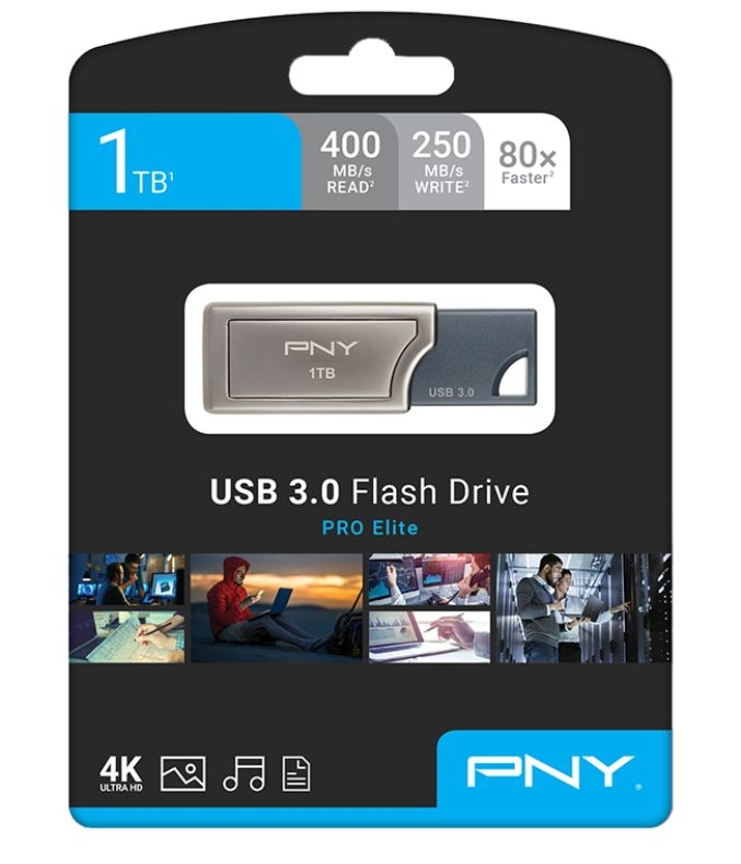 P-FD1TBPRO-GE | PNY 1000GB (1TB) PRO Elite USB 3.0 Flash Drive