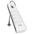 Belkin BSV804AU2M 8-Port Outlet Surge Strip with 24A USB Charging - White