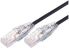 Comsol 30cm 10GbE Ultra Thin Cat6A UTP Snagless Patch Cable LSZH (Low Smoke Zero Halogen) - Black