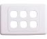 Cabac WPC-6 Wall Plate 6 Gang