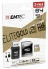 Emtec 64GB microSDHC EliteGold w/reader - Gold  up to 85MB/s Read, up to 20MB/s Write