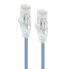 Alogic 0.50m Blue Ultra Slim Cat6 Network Cable UTP 28AWG - Series Alpha